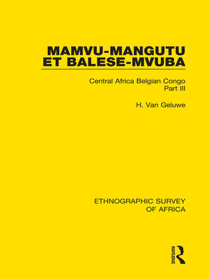 cover image of Mamvu-Mangutu et Balese-Mvuba